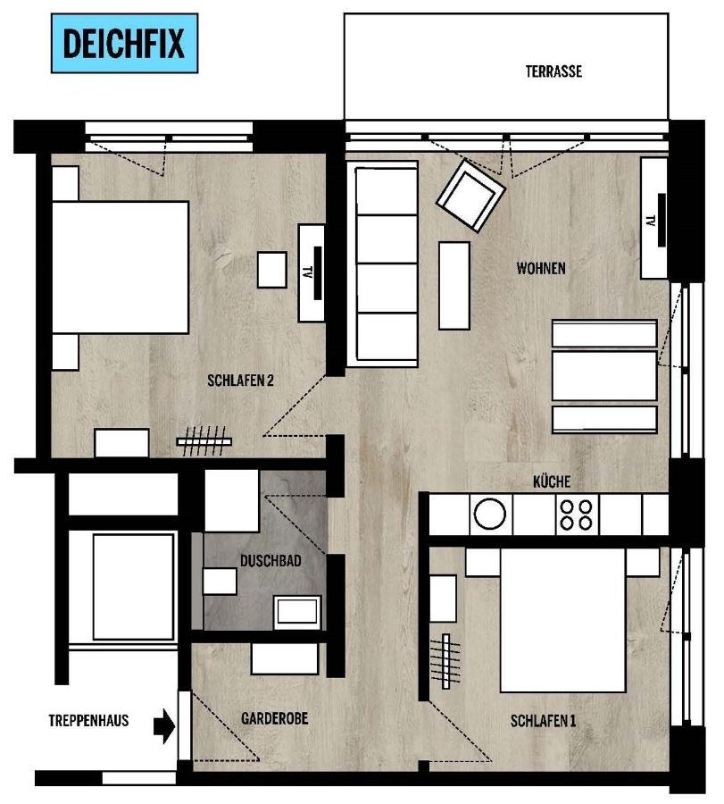 Ankerix & Deichfix Apartment Busum Exterior photo